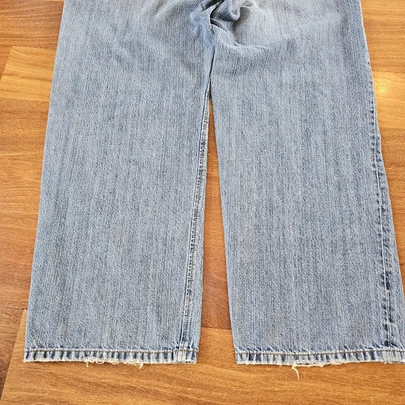 Sean John Jeans Blue Medium Wash Denim Baggy Hip Hop Distressed Ripped Men 40x32 - Picture 12 of 16
